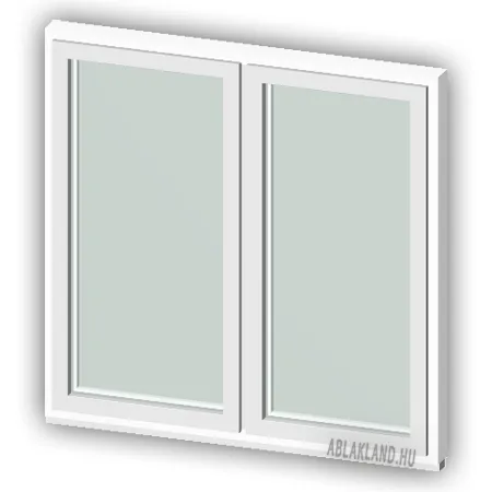 120x150 Műanyag ablak, Kétszárnyú Ablakszárnyban, Fix+Fix, Cast.C